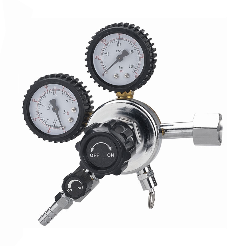 TR-73 Tilpassbar, gjenget CO2-gasstrykkregulator
